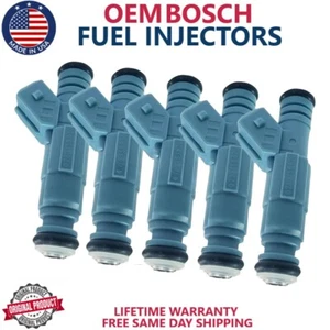 5x OEM Bosch Fuel Injectors Fits For 1999-2000 Volvo S70 2.3L I5 #0280155830 - Picture 1 of 7