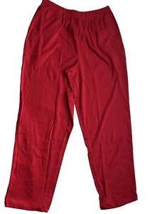 Roaman's Women's Plus Size Straight-Leg Soft Knit Pant w Pockets Cotton+Poly NWT - Picture 1 of 8