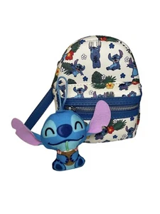 Disney Parks Loungefly STITCH Floral Tropical Belt Bag Wristlet & Stitch Plush - Picture 1 of 10