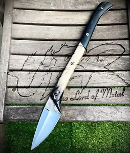 UBR CUSTOM HANDMADE HIGH CARBON STEEL JAGDSPEER MIT LEDERSCHEIDE - Bild 1 von 4