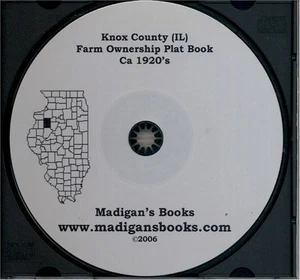 Knox Co Illinois IL piatto genealogia proprietari terrieri Galesburg storia CD - Foto 1 di 1