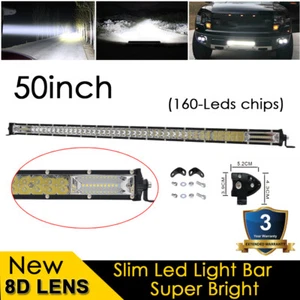 50" inch 480W LED Work Light Bar Spot Flood Off-road Driving For Truck Car Boat - Bild 1 von 12