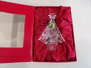 Adorno de árbol de Navidad de cristal Waterford sin usar, en caja con potenciador de cuentas ~ firmado - Imagen 1 de 7