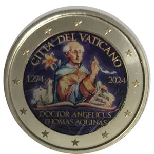 2 Euro Vatikan 2024 Bunt St. Thomas von Aquin - Bild 1 von 1