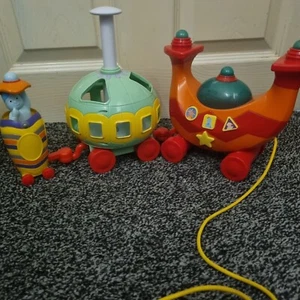 Ninky Nonk Train Pull Along Toy In The Night Garden Incomplete Only 3 Parts - Picture 1 of 2