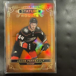 2022-23 Upper Deck Stature Rookies Orange /45 Jacob Perreault #109 Rookie RC - Picture 1 of 2