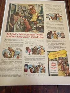 Vintage 1946 Borden's Dairy Personal Interest In All The Stars ad - Picture 1 of 1