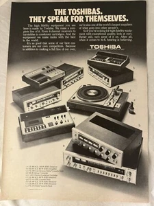 Toshiba Ricevitore 1973 Giradischi Lettore Cassette Stereo Hi-Fi Stampa Vintage Pubblicità - Foto 1 di 1