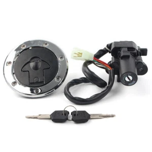 For Kawasaki ZX7R ZX9R ZXR750 ZX900 Ignition Switch Gas Cap Lock Key Cover Set - Picture 1 of 5