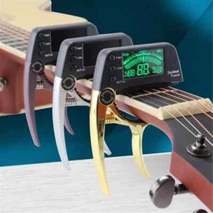 Professioneller Gitarren Tuner Capo 2 in 1 Ausrüstung Kombination Gitarren Bass Ukulele - Bild 1 von 8