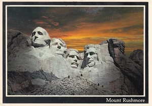 Vintage Postkarte - Mount Rushmore South Dakota SD Tourist USA - VERSCHICKT & GEBRAUCHT - Bild 1 von 1