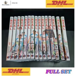 Juego Completo Manga REAL Volumen 1-15 Versión en Inglés Cómic Por Takehiko Inoue + DHL - Imagen 1 de 6