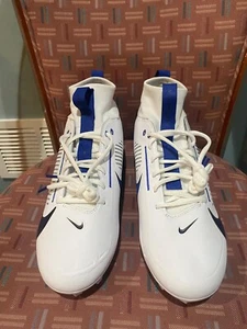 New Men’s 12 Nike Vapor Edge Pro 360 2 White Blue Football Cleats FN7759-113 - Picture 1 of 7
