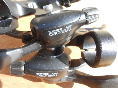 Vintage Shimano Deore XT Rapidfire Shifters Brake Levers 7 Speed Mountain Road - Image 1 of 4
