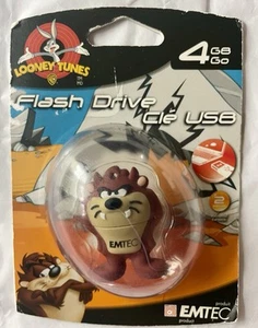 EMTEC Looney Tunes "Tasmanian Devil" 4 GB USB 2.0 Flash Drive Factory Sealed - Picture 1 of 5