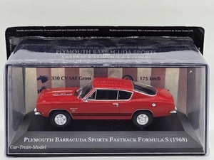 Playmouth Barracuda Sports Fastback Formula S - AMERICAN CARS DeAgostini 1:43 - Foto 1 di 1