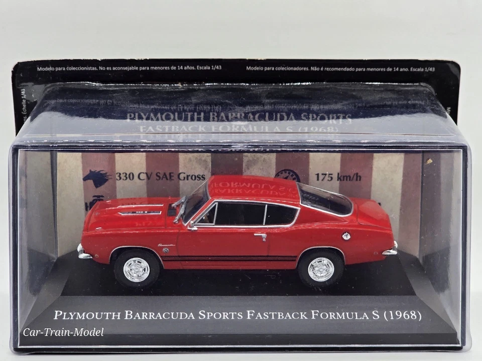 Playmouth Barracuda Sports Fastback Formula S - AMERICAN CARS DeAgostini 1:43 - Immagine 1 di 1