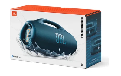 JBL Boombox 4 Bluetooth Portable Waterproof Speaker 34 Hours Playtime - Blue - Image 1 of 4