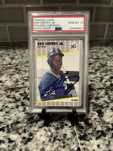 Ken Griffey Jr Autogramm Rookie Card PSA/DNA Certified Auto Grade PSA 10 - Bild 1 von 2