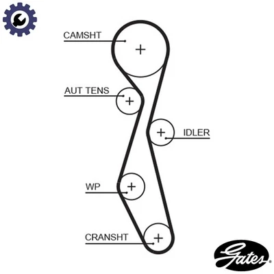 TIMING BELT 5633XS FOR MITSUBISHI OUTLANDER/II/SUV PEUGEOT 4007/Van 407/SW 2.2L - Image 1 of 4