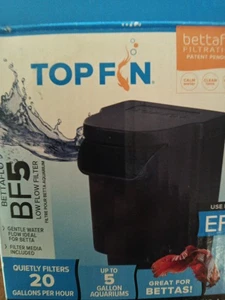TopFin Bettaflo Filtration BF5 Low Flo Filter EF-S NEU bis 5 Gallonen Neu im Karton - Bild 1 von 2