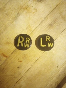 Röntgenmarker mit Initialen RW One Set schwarzer Hintergrund - Bild 1 von 12