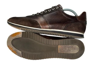 Sneaker casual uomo Magnanni Serrano taglia 8,5 pelle marrone scamosciata #15746 - Foto 1 di 11