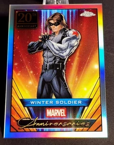 WINTER SOLDIER REFRACTOR #MA-27  MARVEL TOPPS 2025 CHROME 20TH ANNIVERSARY  - Picture 1 of 3