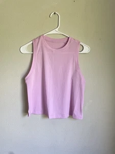 Camiseta sin mangas recortada Lululemon rosa para mujer - Imagen 1 de 3