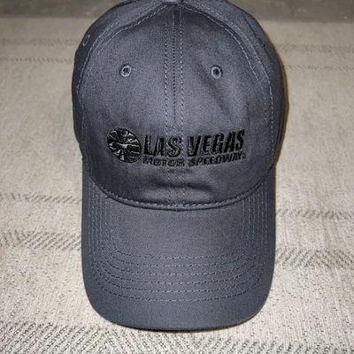 Las Vegas Motor Speedway Gray Embroidered Racing Baseball Cap Slouch Dad Hat - Image 1 of 4
