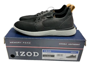 Izod Bannister 1800415 Herren US 9 Schuhe schwarz Memory Foam Sportschuhe neu im Karton - Bild 1 von 7