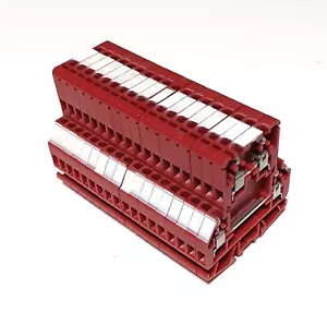 Allen Bradley 1492-H2RE Style H Red Terminal Block ( Lot of 18 ) - Picture 1 of 2