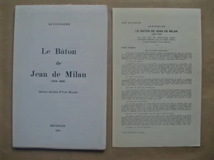 Louis SCUTENAIRE " Le bâton de Jean de Milan" ENVOI, 1970 / mariën surréalisme - Picture 1 of 2