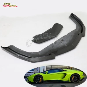 Carbon Fiber DCM Style Front Bumper Diffuser Lip For Lamborghini Aventador LP700 - Picture 1 of 4