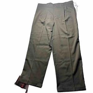 Adolfo Mens Dress Pants 42x32 Color Olive - Picture 1 of 12