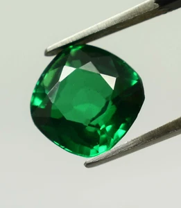 Cushion Cut AAA Fine Quality Green Emerald 6.20Ct Approx. New Year Gift Gemstone - Picture 1 of 7