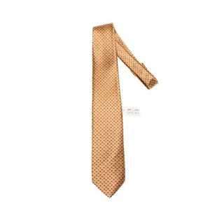 Italo Ferretti NWT Neck Tie Light/Dark Brown Polka Dots 100% Silk Made in Italy - Picture 1 of 10