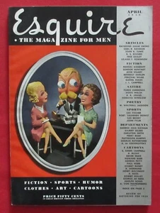 ESQUIRE MAGAZINE April 1939 Issue Two (2) PETTY GIRL Pin-Ups + MOTORING REVIEW - Picture 1 of 7