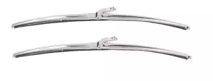 OER 16" Anco Style Stainless Steel Wiper Blade Set 1966-1967 Charger Satellite - Picture 1 of 5