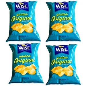 Patatas fritas originales Wise Golden (bolsas de 4,3,25 oz) - deliciosas, crujientes - 4 bolsas - Imagen 1 de 2
