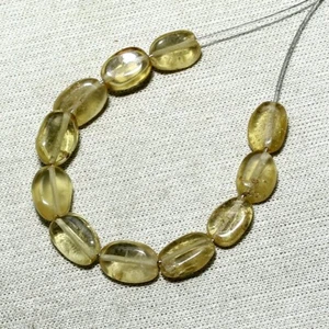 Cuentas ovaladas de hessonita natural de 13,30 quilates piedras preciosas sueltas 11 piezas tamaño 7x5 mm a 8x6 mm - Imagen 1 de 6