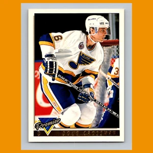 Tarjeta de hockey Doug Crossman #159 1993 O-Pee-Chee Premier Gold St. Louis Blues NHL - Imagen 1 de 3