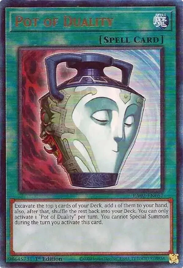 Pot of Duality (RA02-EN057) - Ultimate Rare - 1st Edition - Image 1 of 1