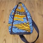 Retired Sari Bari fabric and canvas crossbody Sling backpack