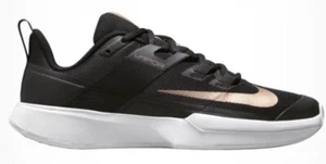 Nike Vapor Lite Clay Trainers UK 6 Tennis Sneakers Sports Shoes Boxed New Black - Picture 1 of 9