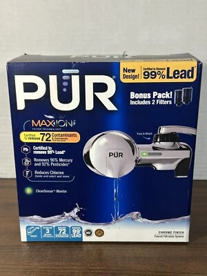 PUR Maxion Filtration System Faucet Chrome Finish Model: PFM400H Bonus 2 Filters - Image 1 of 4