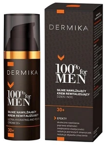 DERMIKA 100% FOR MEN Strongly Moisturizing Revitalizing Cream 30+  50ml / 1.7 fl - Picture 1 of 4