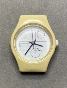 Vintage Sharp Watch Womens White Gray Purple 100m Water Resist New Battery - Picture 1 of 10