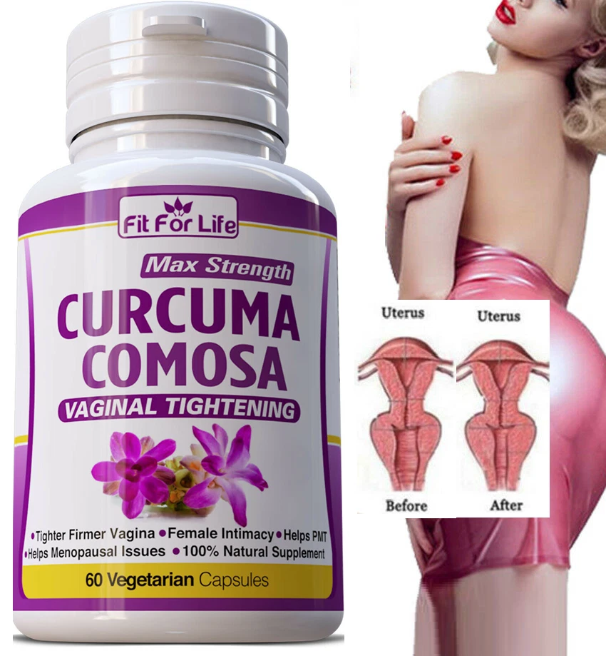 2x Curcuma COMOSA Women Vaginal Tightening PMS Stop Odor Pills Supplement 120ct