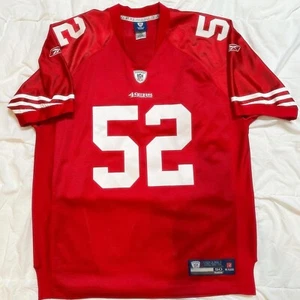 Vintage San Francisco 49ers Patrick Willis Reebok Authentic Jersey sz 50 L/XL - Picture 1 of 3